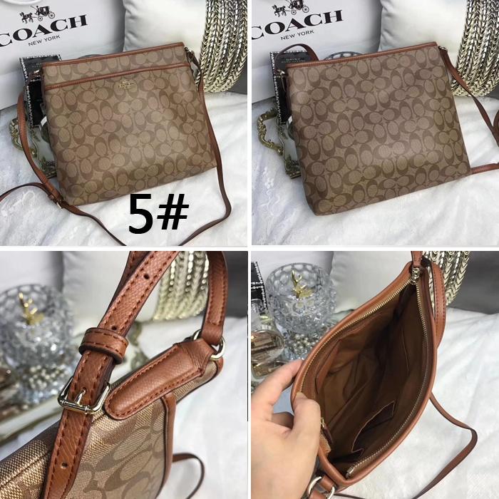 vivian美國代購✨正品 coach  新款女士PVC拼皮側背包 馬鞍包 單肩包 斜背包 休閒斜挎包 簡單實用-細節圖5