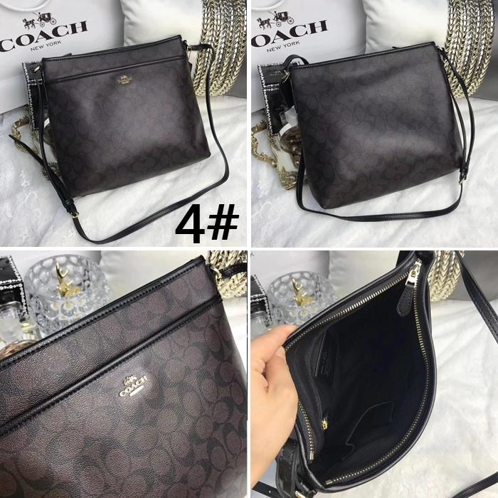 vivian美國代購✨正品 coach  新款女士PVC拼皮側背包 馬鞍包 單肩包 斜背包 休閒斜挎包 簡單實用-細節圖6