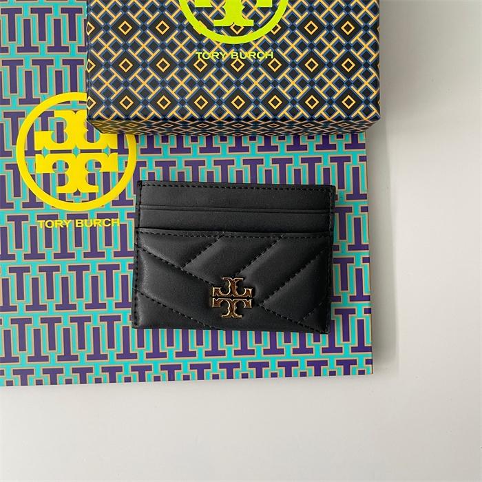 vivian美國代購✨正品 Tory Burch 新品 女士條紋真皮卡夾 TB 證件夾 卡片夾 工作夾 卡夾-細節圖2