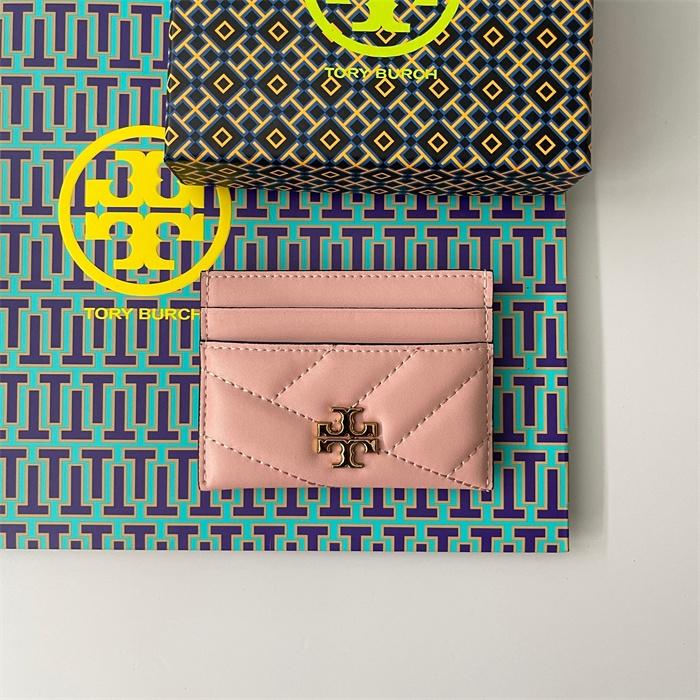vivian美國代購✨正品 Tory Burch 新品 女士條紋真皮卡夾 TB 證件夾 卡片夾 工作夾 卡夾-細節圖3