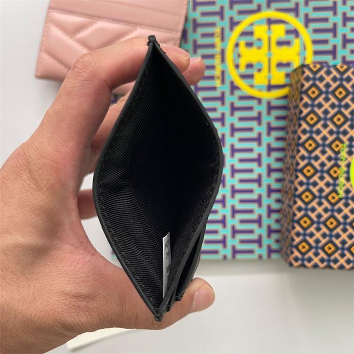 vivian美國代購✨正品 Tory Burch 新品 女士條紋真皮卡夾 TB 證件夾 卡片夾 工作夾 卡夾-細節圖6