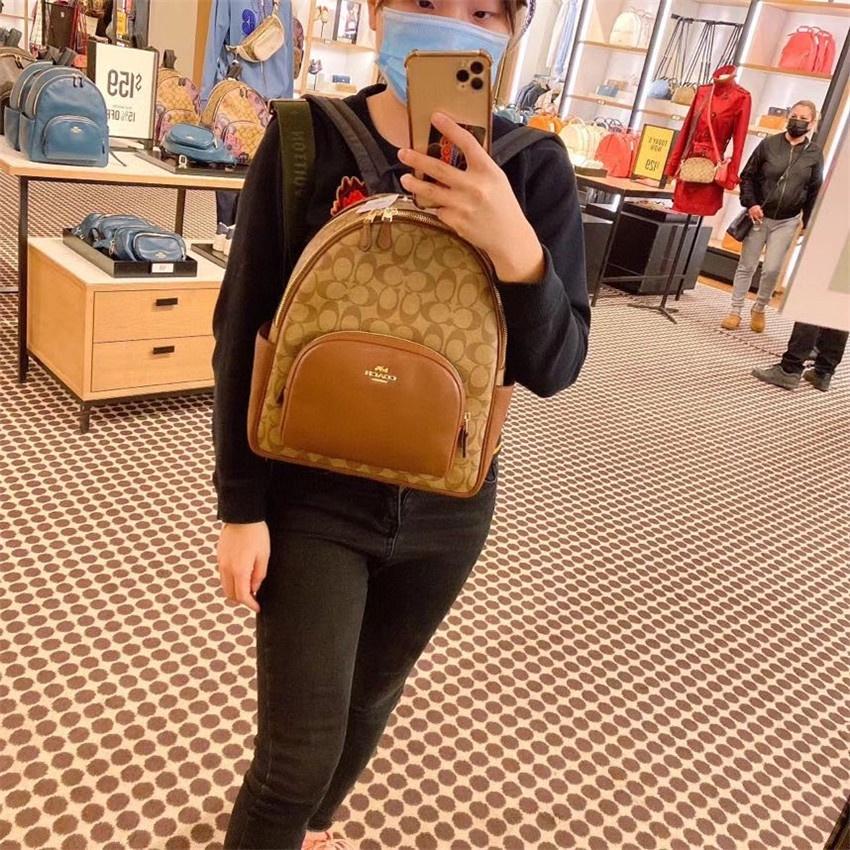 vivian美國代購✨正品 coach 女士新款 雙肩背包 後背包 書包 女生包包 c5671 女生背包-細節圖7