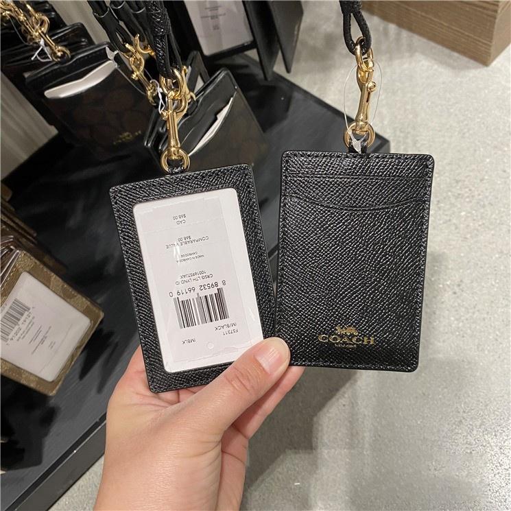 vivian美國代購✨正品 coach 吊繩掛脖卡包 證件牌 工作證 ID牌 工牌-細節圖3