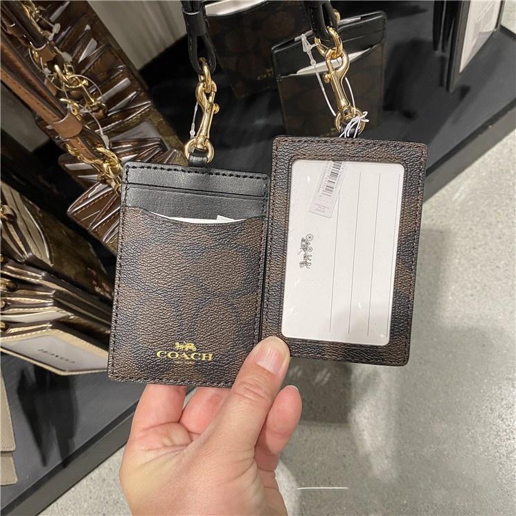 vivian美國代購✨正品 coach 吊繩掛脖卡包 證件牌 工作證 ID牌 工牌-細節圖4