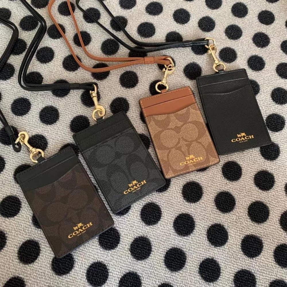 vivian美國代購✨正品 coach 吊繩掛脖卡包 證件牌 工作證 ID牌 工牌-細節圖6