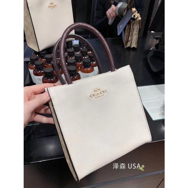 vivian美國代購✨正品 coach  新款 CALLY 女生磁釦手提包 側背包 mini斜挎包 C5693 女生包包-細節圖5