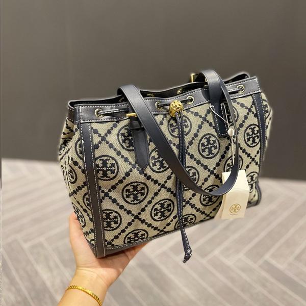 vivian美國代購✨正品 Tory Burch  女士抽繩托特包 手提包 TB 購物袋 媽咪包 單肩包 斜挎包 女包-細節圖4