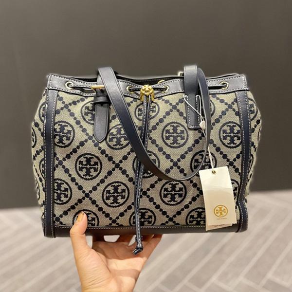 vivian美國代購✨正品 Tory Burch  女士抽繩托特包 手提包 TB 購物袋 媽咪包 單肩包 斜挎包 女包-細節圖6