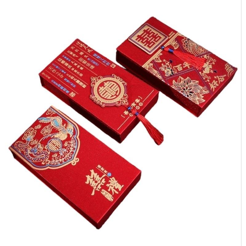 聘金盒 紅包袋 紅包盒 結婚 訂婚 婚禮 包裝盒 喜餅禮 總禮 父母禮 春仔花禮盒 中式 佈置 小禮 Mini生活館-細節圖2