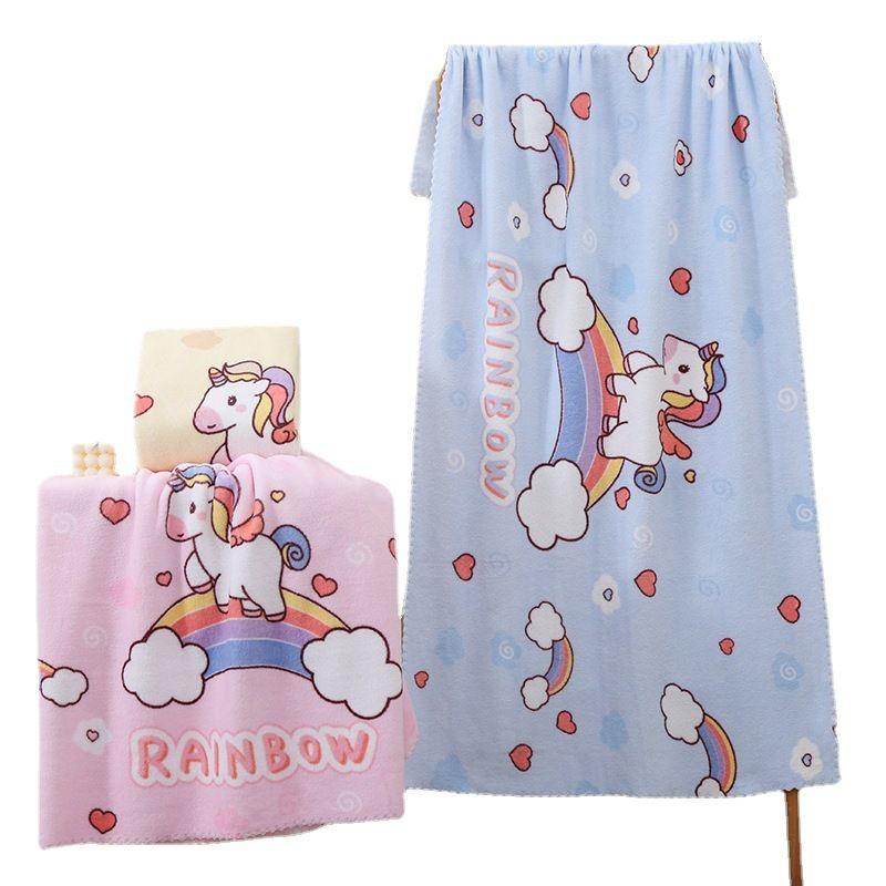 珊瑚絨浴巾 蓋毯被 浴巾 沙灘巾 包巾 小被子 洗澡巾 兒童被-細節圖7
