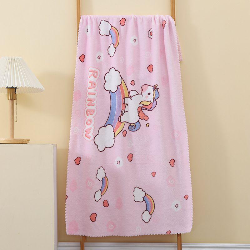 珊瑚絨浴巾 蓋毯被 浴巾 沙灘巾 包巾 小被子 洗澡巾 兒童被-細節圖9