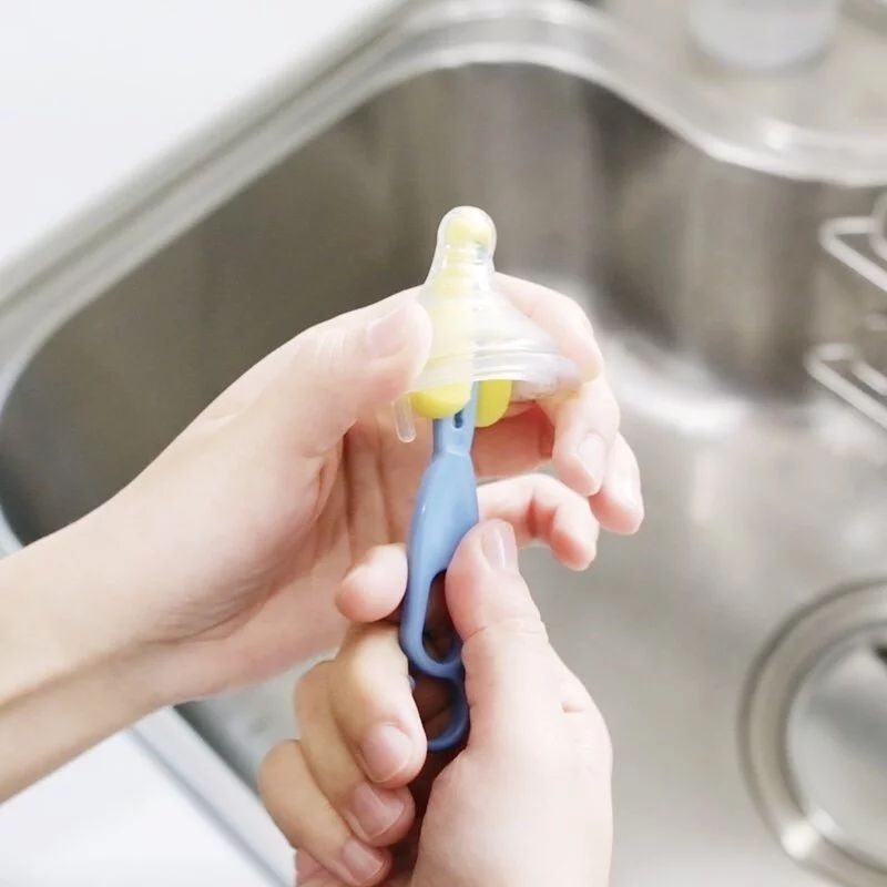 媽咪小站極細海綿奶嘴刷(2入)-細節圖2