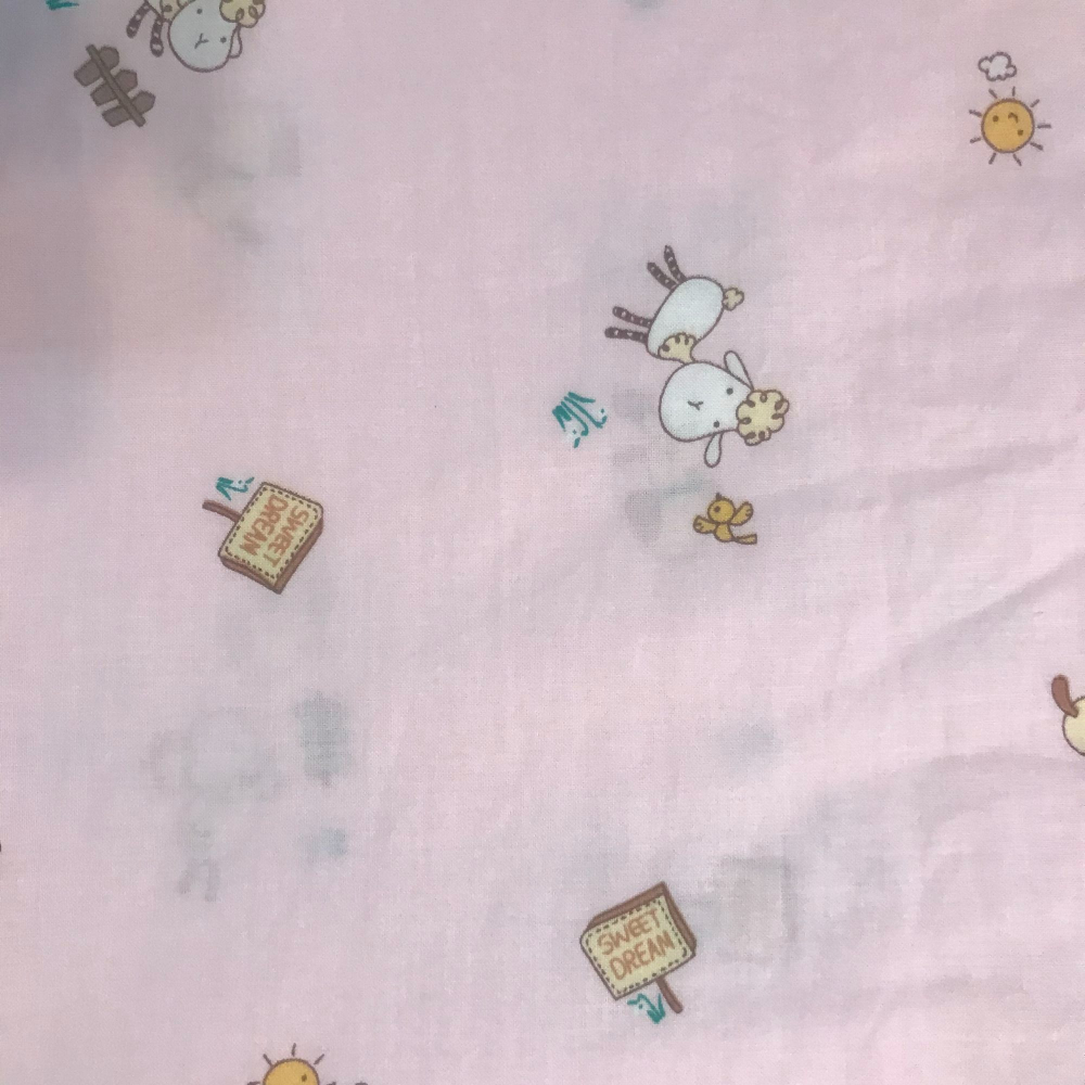 💥這只是布套#拉鍊式.100%純棉＊台灣製造「卡通動物圖案布套」－幼兒床墊適用-細節圖2