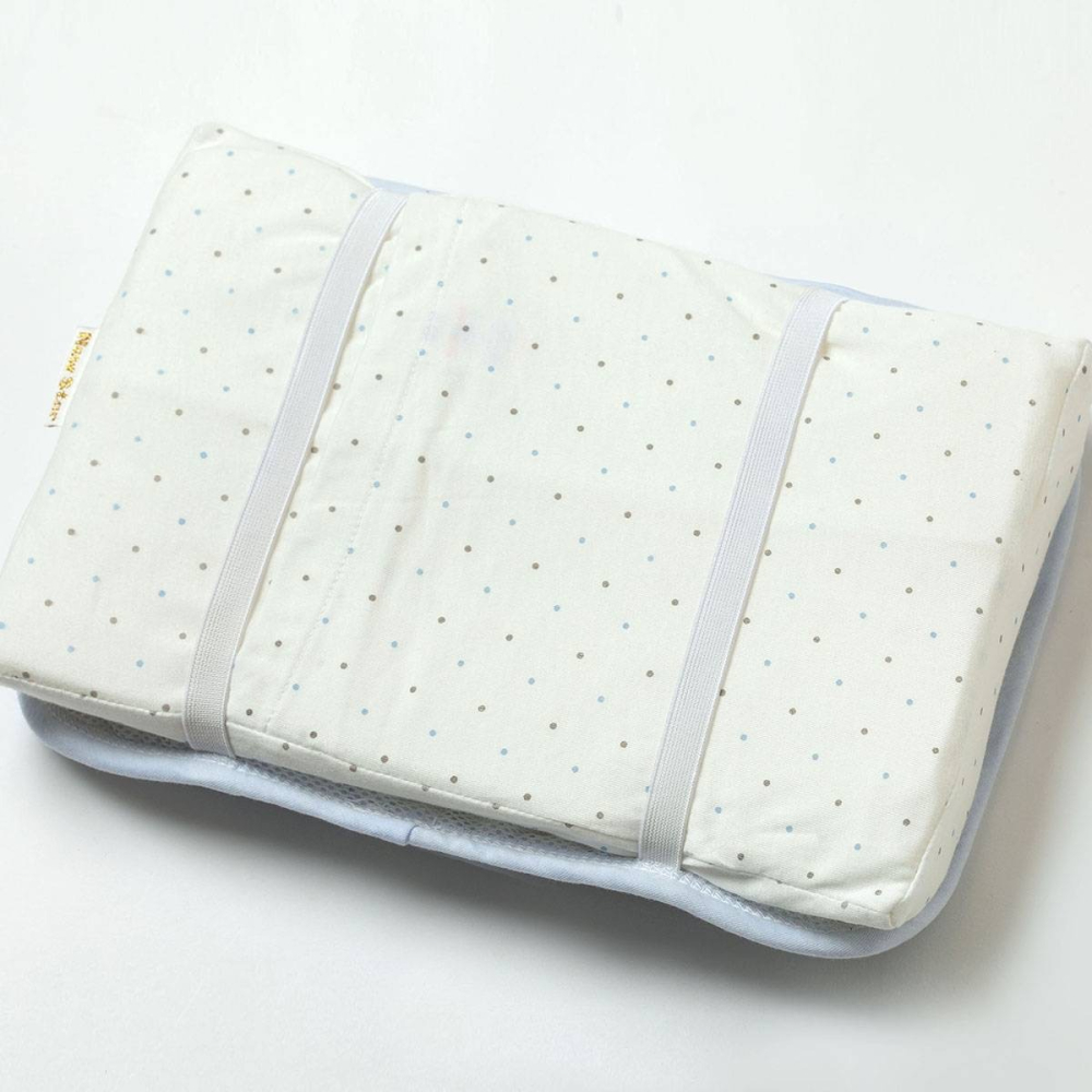 【NEW STAR台灣製】超涼感透氣舒眠枕巾/枕頭墊(冰島藍）60 x 35cm-細節圖5