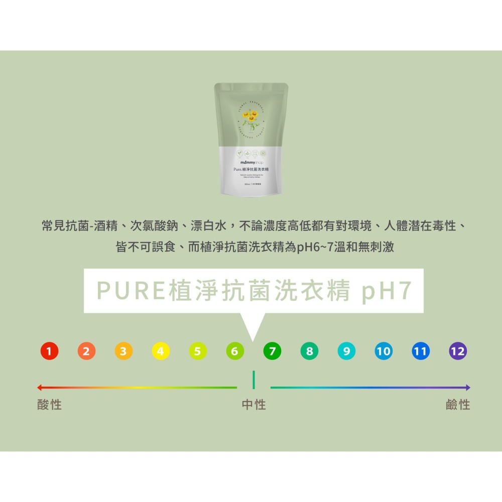 媽咪小站PURE植淨抗菌洗衣精補充包-800ml＊超取一單限5包-細節圖3