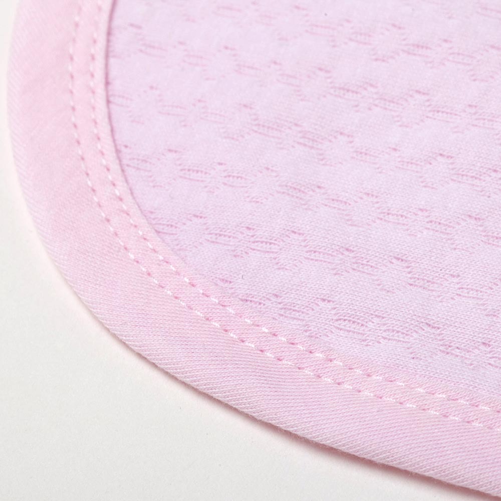 【NEW STAR台灣製】優雅緹花嬰兒包巾/嬰兒被-(75x75cm)便利黏扣-細節圖3