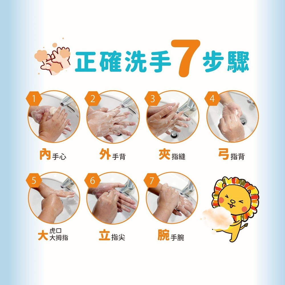 【獅子寶寶】甜橙泡泡抗菌洗手慕斯 300ml-細節圖3