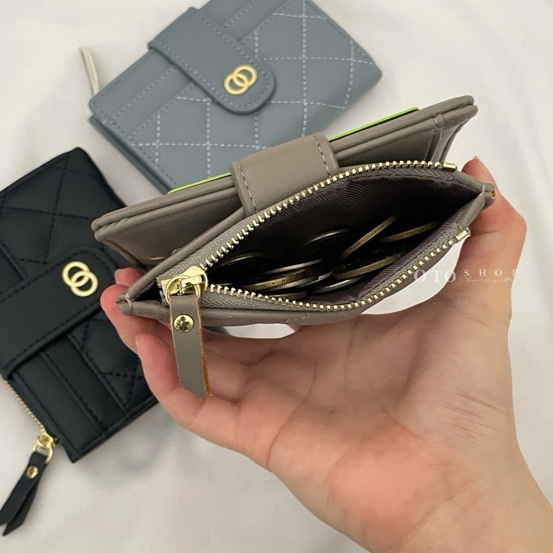 ▹免費送禮包 o’to shop 馬卡龍短夾 卡片短夾 短夾 韓版錢包 韓系短夾 零錢包短夾 女短夾 學生皮夾-細節圖4