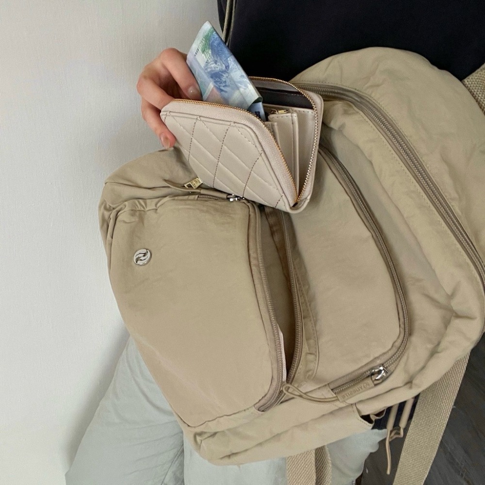 ▹免費送禮包裝◃o’to shop 菱格小香風短夾 獨家開版♡ 小零錢包 短夾零錢包 拉鍊短夾 韓版錢包-細節圖3