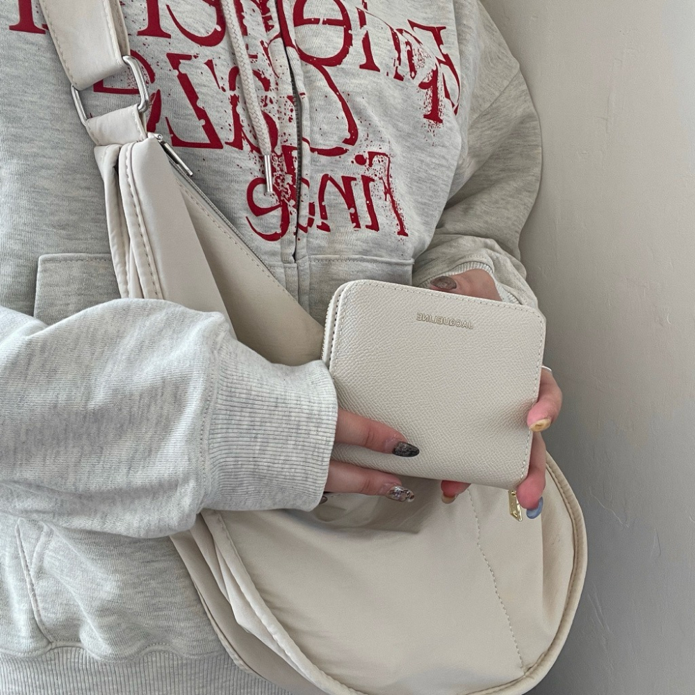 ▹免費送禮包裝◃o’to shop 荔枝紋防刮短夾 獨家開版♡ 錢包 短夾 學生錢包 韓版錢包 短夾女-細節圖2