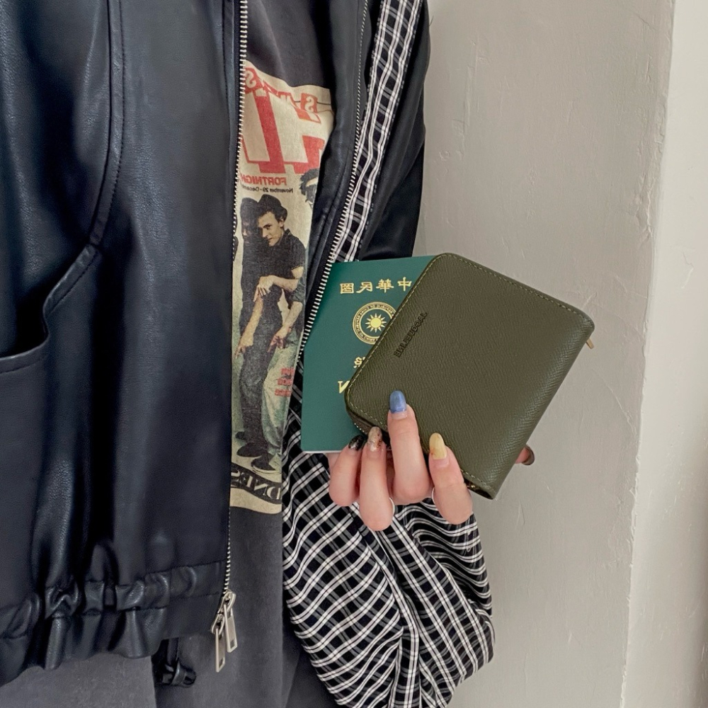 ▹免費送禮包裝◃o’to shop 荔枝紋防刮短夾 獨家開版♡ 錢包 短夾 學生錢包 韓版錢包 短夾女-細節圖6