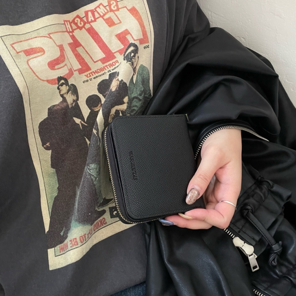 ▹免費送禮包裝◃o’to shop 荔枝紋防刮短夾 獨家開版♡ 錢包 短夾 學生錢包 韓版錢包 短夾女-細節圖7