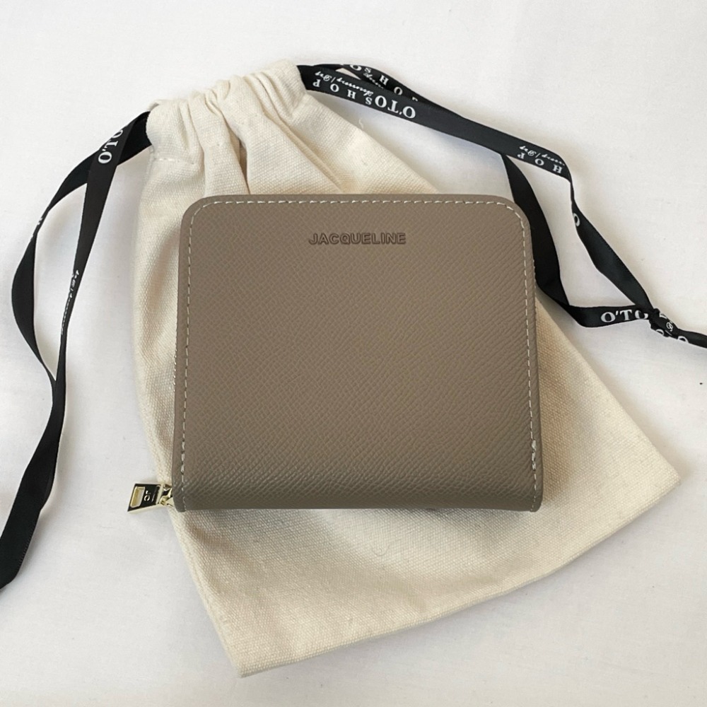 ▹免費送禮包裝◃o’to shop 荔枝紋防刮短夾 獨家開版♡ 錢包 短夾 學生錢包 韓版錢包 短夾女-規格圖7