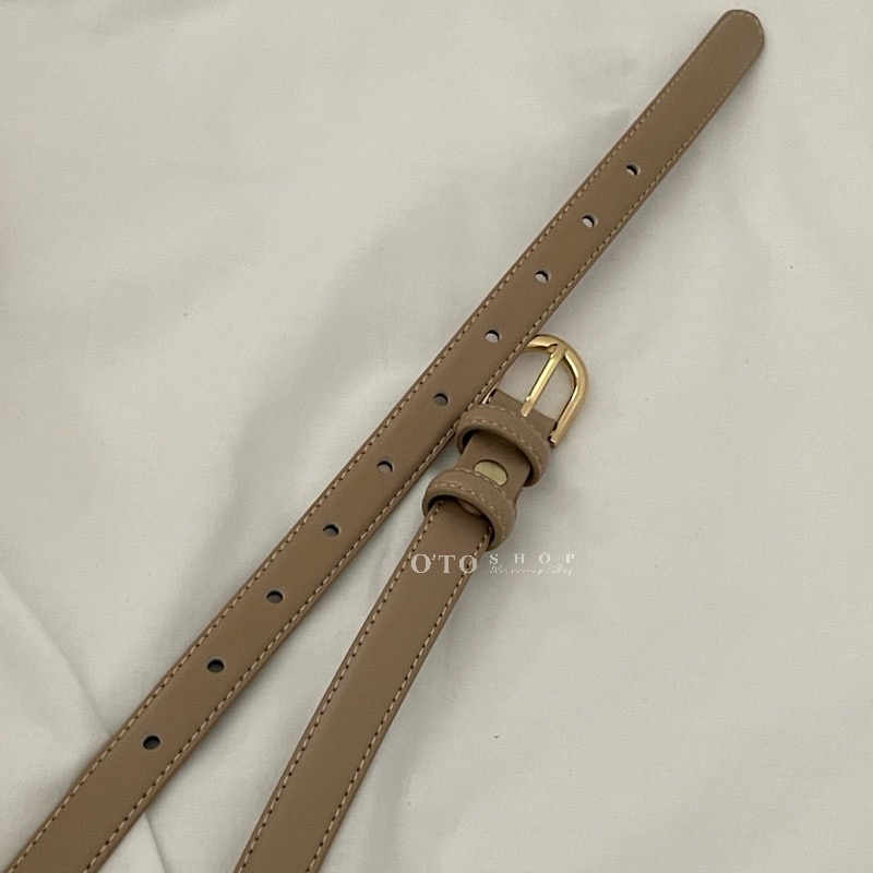 【熱銷】隔日到貨▹免費送禮包裝◃o’to shop 獨家♡ 夏日兩面皮帶 皮帶 細版皮帶 牛皮皮帶 皮帶 皮帶女-細節圖7