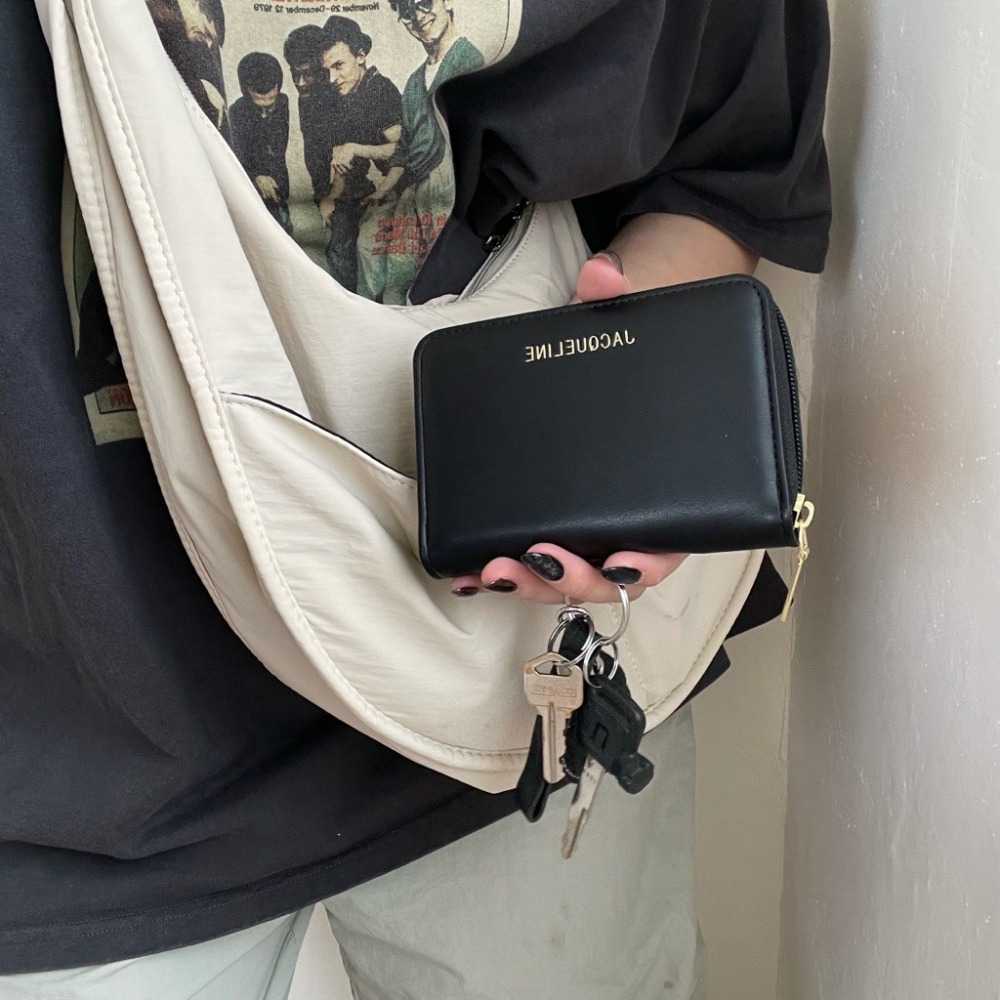 ▹免費送禮包裝◃o’to shop 薄荷巧克力拉鍊中夾 錢包 短夾 錢包女 零錢包 韓版錢包 拉鍊錢包-細節圖7