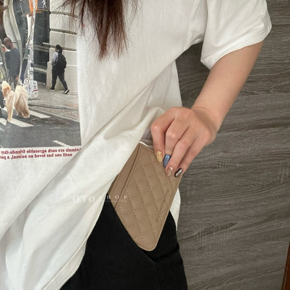 ▹免費送禮包裝◃o’to shop 縫線香香卡包 超輕薄 卡夾 拉鍊卡包 女生卡包 通勤族卡包 皮夾 錢包-細節圖5