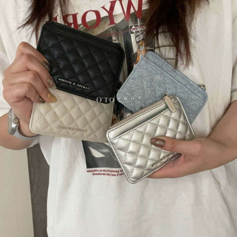 ▹免費送禮包裝◃o’to shop 縫線香香卡包 超輕薄 卡夾 拉鍊卡包 女生卡包 通勤族卡包 皮夾 錢包-細節圖6