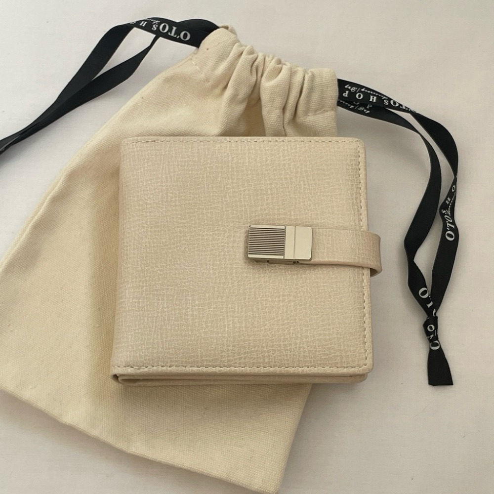 免費送禮包裝◃o’to shop 黑醋栗磁吸短夾 短夾 女皮夾 韓系錢包 韓版錢包 小錢包 拉鍊短夾-規格圖8