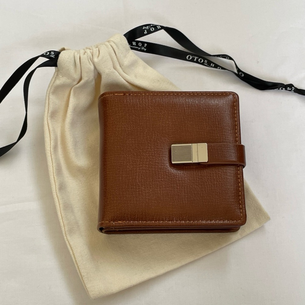 免費送禮包裝◃o’to shop 黑醋栗磁吸短夾 短夾 女皮夾 韓系錢包 韓版錢包 小錢包 拉鍊短夾-規格圖8