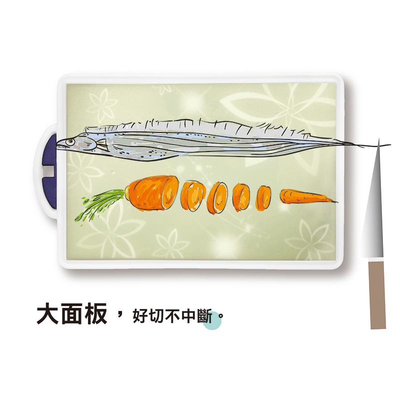 【Sidd】韓國進口花卉設計防臭砧板(小)-細節圖7