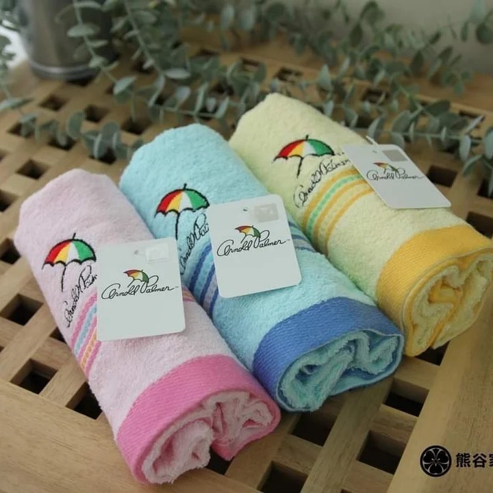 Arnold Palmer  小雨傘牌 純棉毛巾12入組 台灣虎尾製造 正版授權-細節圖2