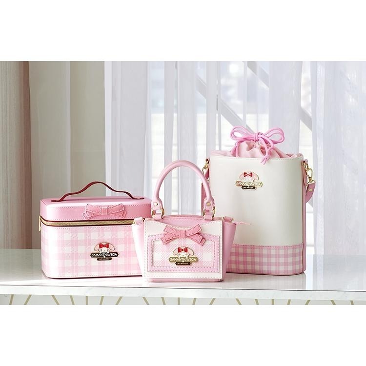 7-11 Samantha Vega x  三麗鷗明星聯名 立體公仔伸縮證件套/鑰匙圈 經典大水桶包 硬殼大斜肩包-細節圖2