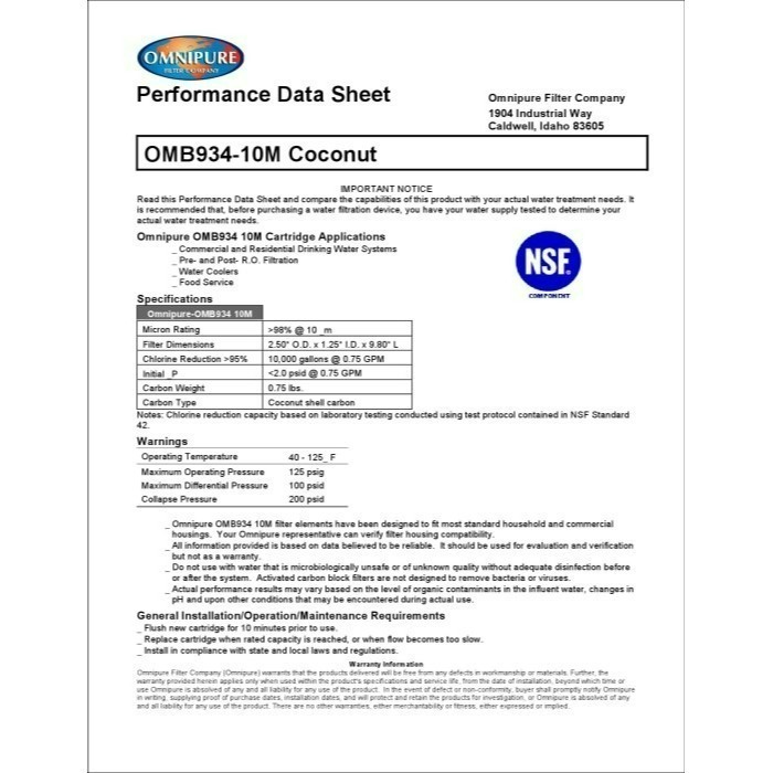 美國進口OMNIPURE - 小T33顆粒活性炭 後置濾心 *正品代理商公司貨* NSF認證 【水易購淨水-安南店】-細節圖3