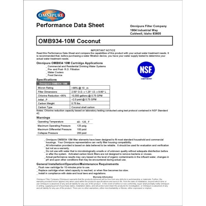 美國進口OMNIPURE - 小T33顆粒活性炭 後置濾心 *正品代理商公司貨* NSF認證 【水易購淨水-安南店】-細節圖7