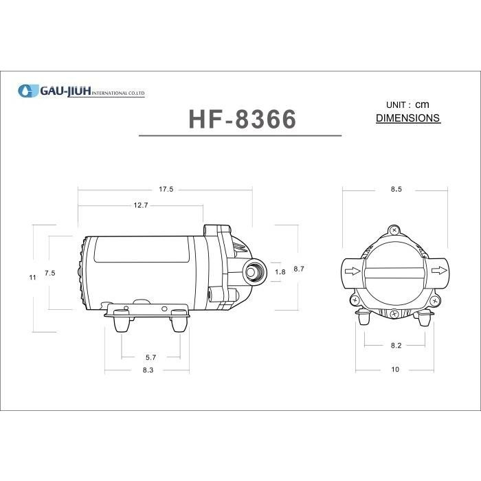 HF-8366 海頓 HITON 家用型RO逆滲透馬達 (JEAK技術轉移)《台灣製》【水易購淨水-安南店】-細節圖4