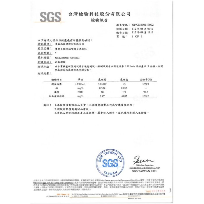 聲寶《SAMPO》(生飲級) 長效除鉛型複合式濾心 可過濾15000加侖 【水易購安南店】-細節圖2