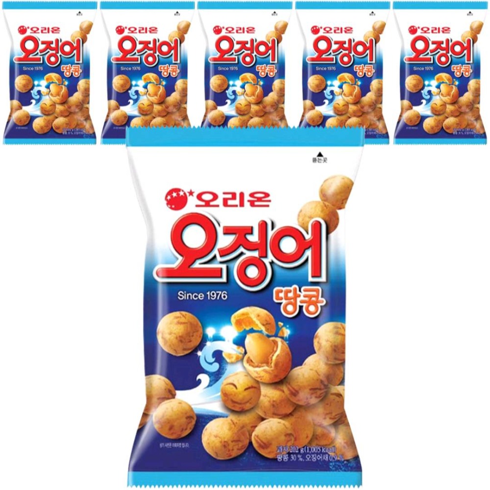 【現貨速發】韓國好麗友魷魚花生球98g 魷魚包覆 花生 零食 現貨 韓國零食 原廠-細節圖2