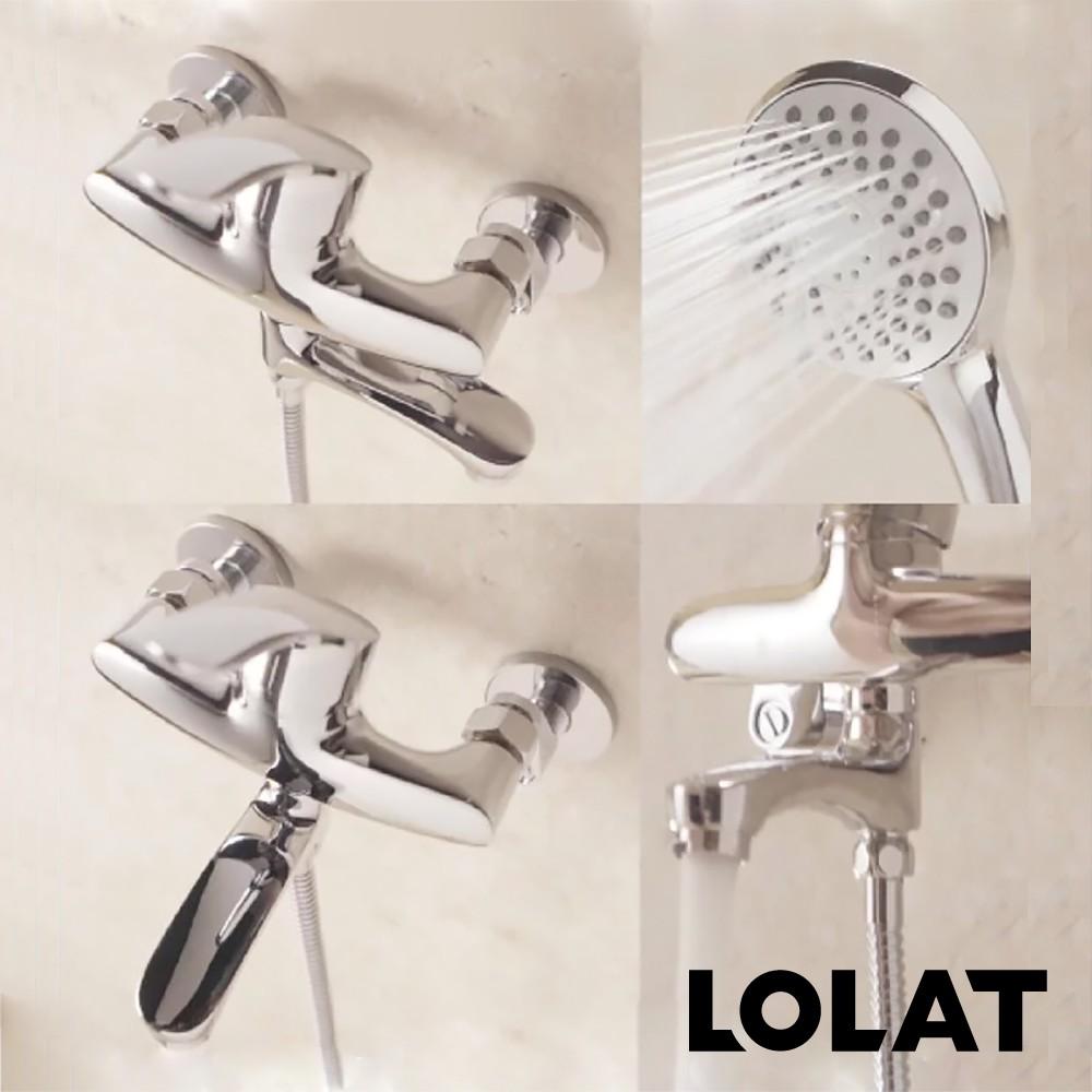 【LOLAT羅力】單槍小淋浴水龍頭(SNN1465H)｜大流量淋浴蓮蓬頭/專利切換出水/日本進口陶瓷閥芯/省空間/鉻-細節圖8