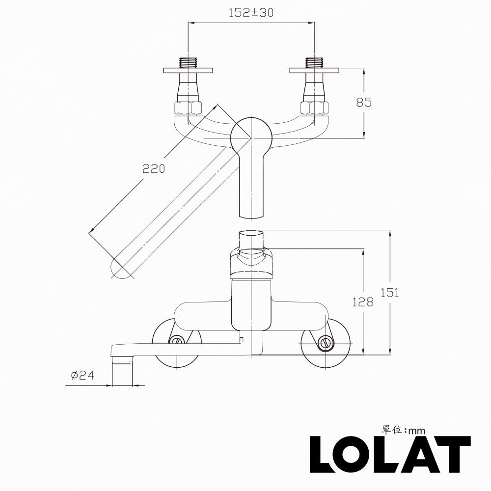 【LOLAT羅力】單槍流理台壁式水龍頭(K1319)｜工作陽台/適合輕油煙小空間使用/水質不佳區域推薦/清洗空間增大-細節圖4