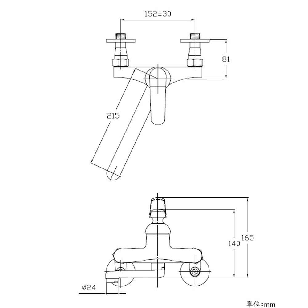 【LOLAT羅力】無鉛流理台壁式水龍頭(KWN1259-LF)｜LF國際認證標章/出水管可旋轉/小空間使用/鉻-細節圖5