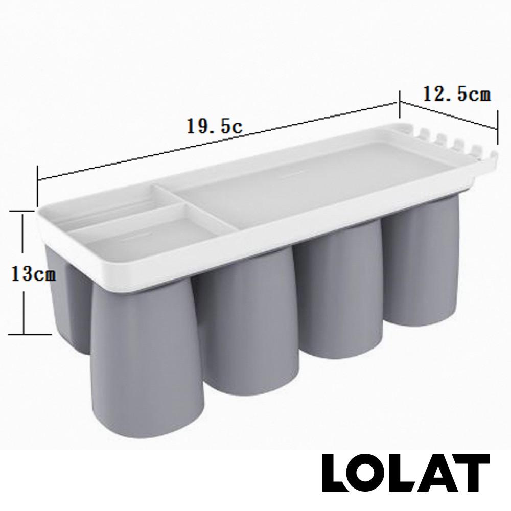 【LOLAT羅力】磁吸杯架-四杯組(A9370GP)｜免鑽孔/易收納/底部排氣孔設計-細節圖8