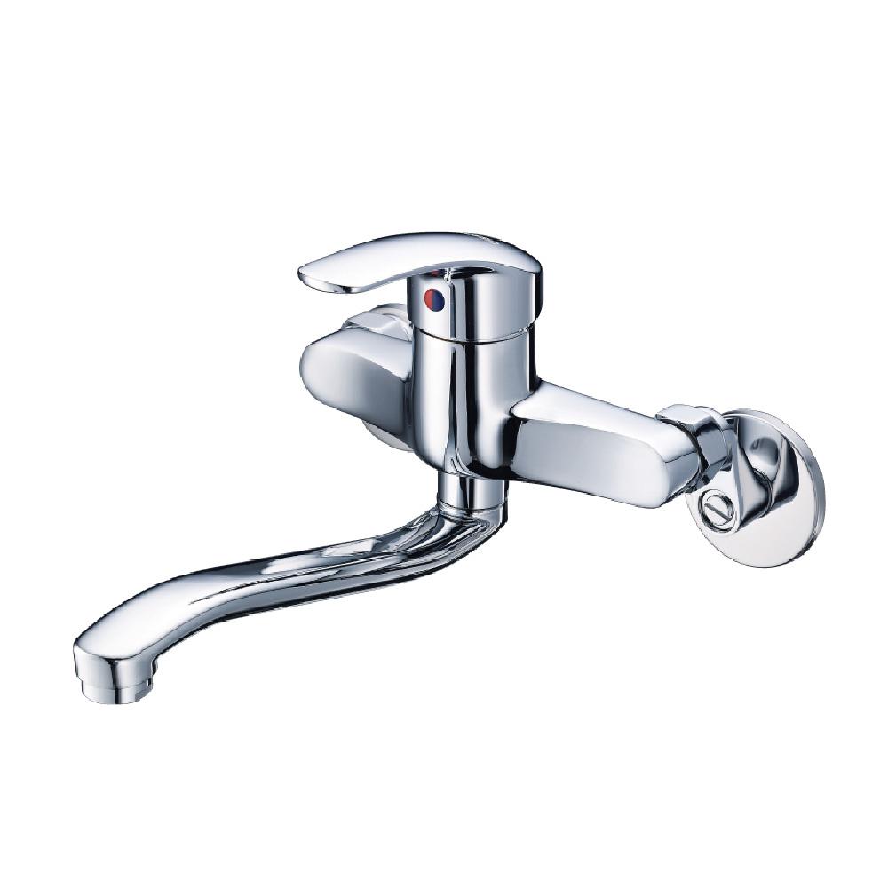 【LOLAT羅力】時尚壁式水龍頭(KWN1339)｜出水管旋轉/小空間使用/鉻-細節圖2