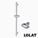 【LOLAT羅力】浴室升降桿組(69x7x7cm)(OB83666)｜ABS樹脂/高度不受限/掛座180度多段式/鉻-規格圖5