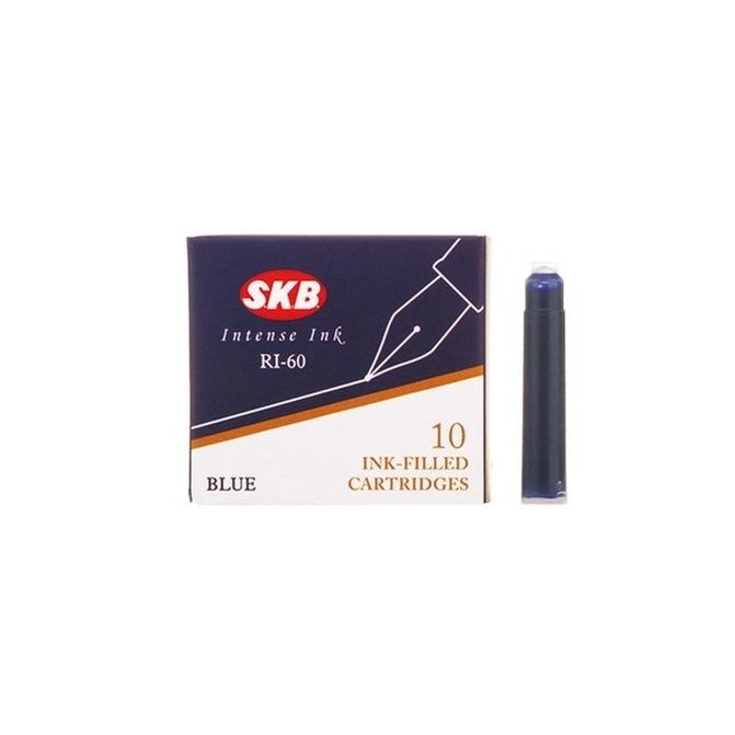 SKB 歐規 卡式 鋼筆 墨水 (1盒/10支入) RI-60 黑色 藍色 練字 手寫 文創 ST9PLUS-細節圖3