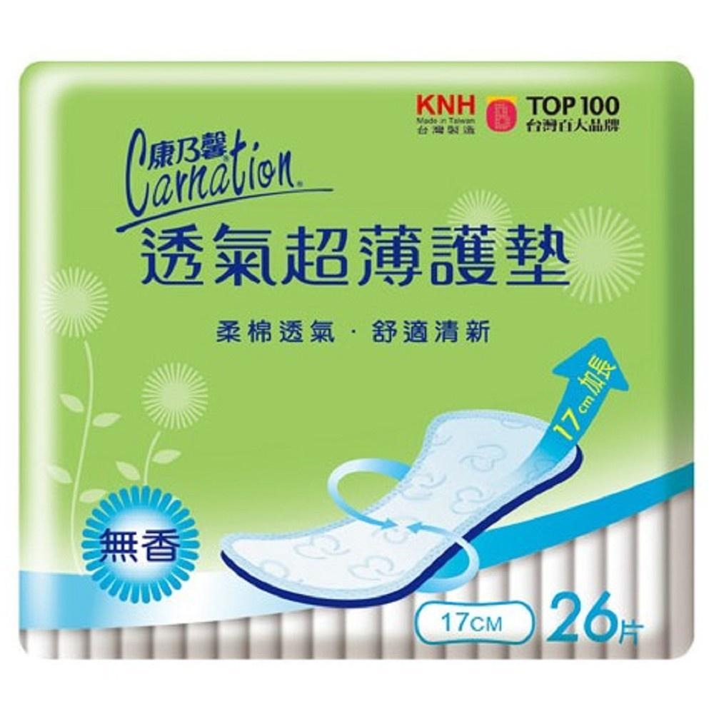 KNH康乃馨 透氣超薄護墊 17cm 無香 微香 康那香-細節圖2