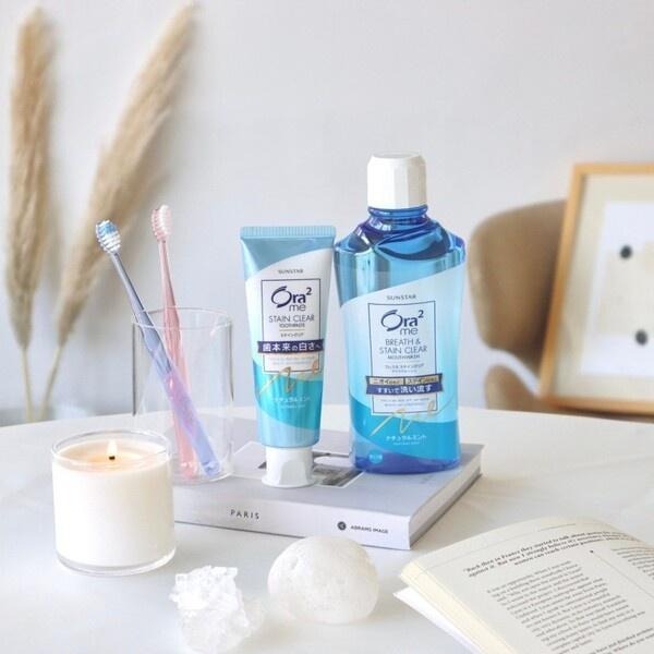 日本 Ora2 me 淨白無瑕牙膏130g 薄荷香 SUNSTAR 愛樂齒 三詩達官方直營-細節圖2